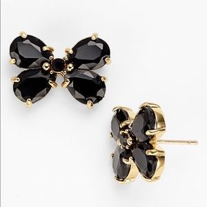 Kate Spade Black Garden Path Butterfly Earrings